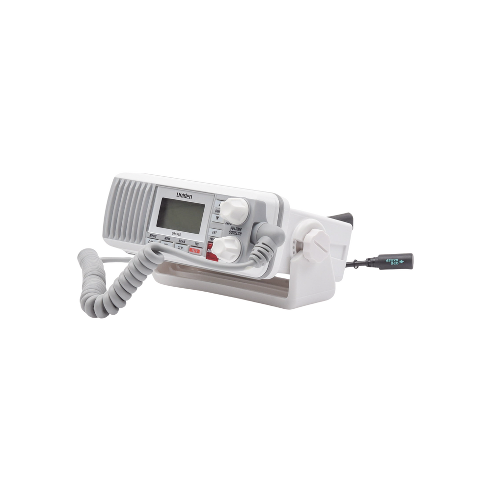 Radio Móvil Marino VHF, color blanco, Tx: 156.025 - 157.425 MHz, Rx: 156.050 - 163.275 MHz, 25W de potencia, sumergible IPX4 incluye micrófono y cable de alimentación - Image 5