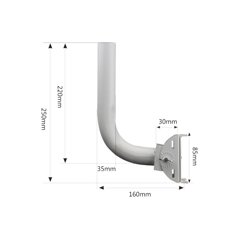 Montaje universal flexible para instalación en poste o pared, compatible con equipos Ubiquiti, Mimosa, Cambium y Altai - Image 4