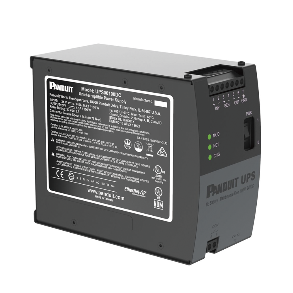 UPS Industrial de 100 Watts, 24 Vcd de Entrada, Instalación en Riel DIN Estándar de 35mm, Temperatura de operación de -40 a 60 ºC - Image 3