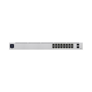 UniFi Switch USW-16-POE Gen2, Capa 2 de 16 puertos (8 puertos PoE 802.3af/at + 8 puertos Gigabit) + 2 puertos 1G SFP, 42W, pantalla informativa (USW-16-POE)