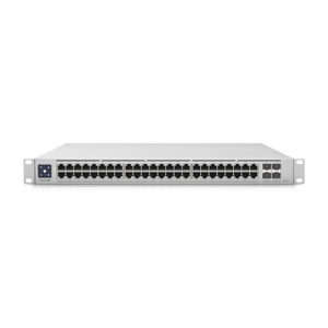 UniFi Switch Enterprise administrable capa 3, 48 puertos 2.5GbE RJ45 POE+, 4 puertos 10G SFP+, 720W, con pantalla táctil de 1.3" (USW-ENTERPRISE-48-POE)