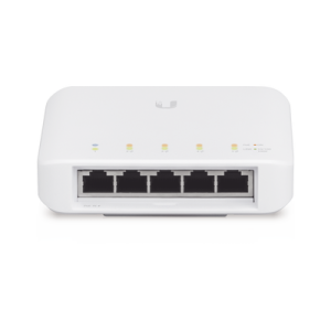 Switch UniFi FLEX de 5 puertos para semi-exterior IP55 (1 x PoE de entrada 802.3af/at/bt y 4 puertos PoE de salida 802.3af) (USW-FLEX)