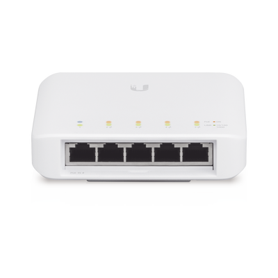 Switch UniFi FLEX de 5 puertos para semi-exterior IP55 (1 x PoE de entrada 802.3af/at/bt y 4 puertos PoE de salida 802.3af) (USW-FLEX)
