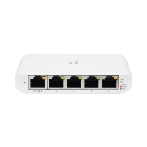 Switch UniFi Administrable Compacto de 5 Puertos 10/100/1000 Mbps, soporta entrada de PoE 802.3af/at (USW-FLEX-MINI)
