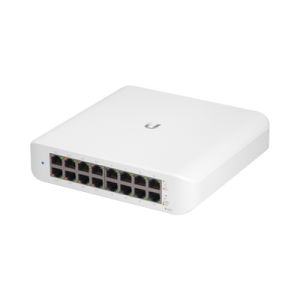 Switch UniFi Lite Administrable PoE de 16 Puertos 10/100/1000 Mbps (8 puertos 802.3af/at), 45 W  (USW-LITE-16-POE)