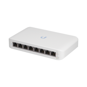 Switch UniFi Lite Administrable PoE de 8 Puertos 10/100/1000 Mbps (4 puertos 802.3af/at), 52 W  (USW-LITE-8-POE)