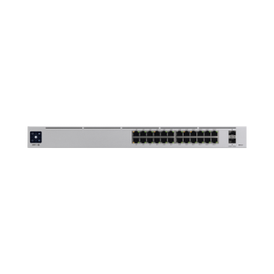 UniFi Switch USW-Pro-24-POE Gen2, con funciones capa 3, de 24 puertos PoE 802.3at/bt + 2 puertos 1/10G SFP+, 400W, pantalla informativa (USW-PRO-24-POE)