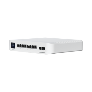 Switch UniFi Pro 8 PoE Administrable Capa 3, 8 puertos GbE / (6) puertos POE+ af/at y (2) puertos POE++ 802.3bt / (2) puertos SFP+ 10G / 120W de presupuesto POE  (USW-PRO-8-POE)