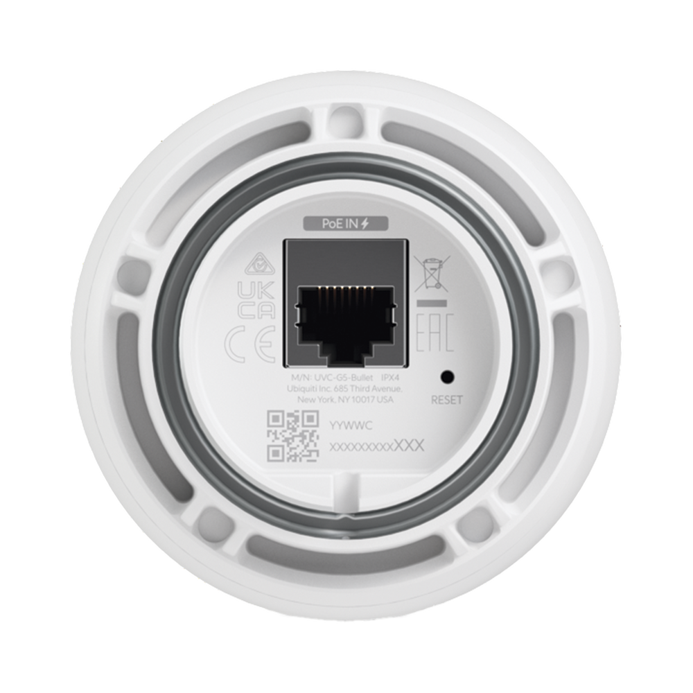Cámara IP UniFi G5 Bullet 2k (4MPX), 30 FPS, para interior/exterior IP55 resistencia IK04 / micrófono / visión nocturna IR hasta 9 mts / detecciones inteligentes - Image 2