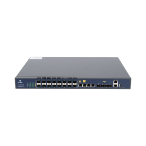 OLT de 16 puertos GPON con 8 puertos Uplink (4 puertos Gigabit Ethernet + 4 puertos SFP / puertos SFP+) hasta 2,048 ONUs