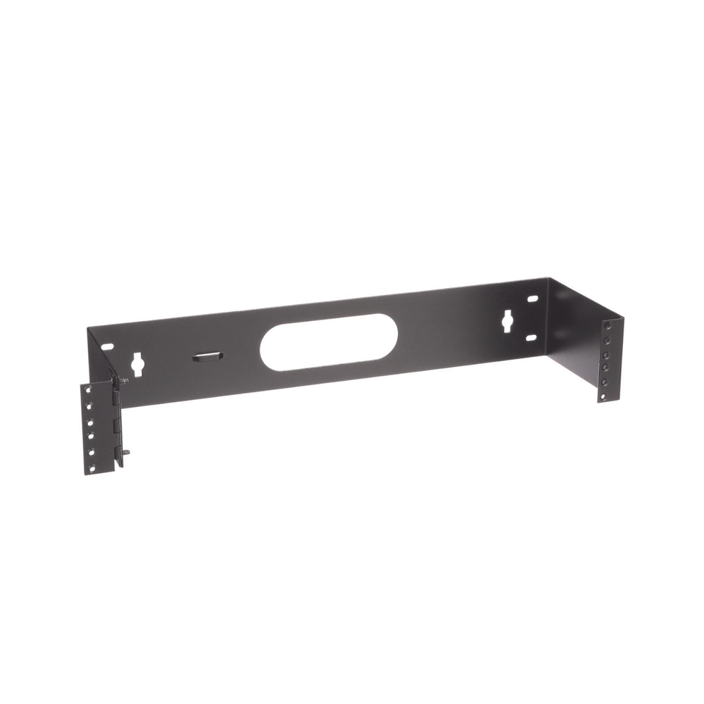 Rack Abierto de Instalación en Pared con Bisagras, Profundidad de 159 mm, 19 in de Ancho, 2 UR, Color Negro - Image 3
