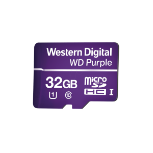 Memoria microSD de 32GB PURPLE, Especializada Para Videovigilancia, 10 VECES MAYOR DURACIÓN, 3 AÑOS DE GARANTIA