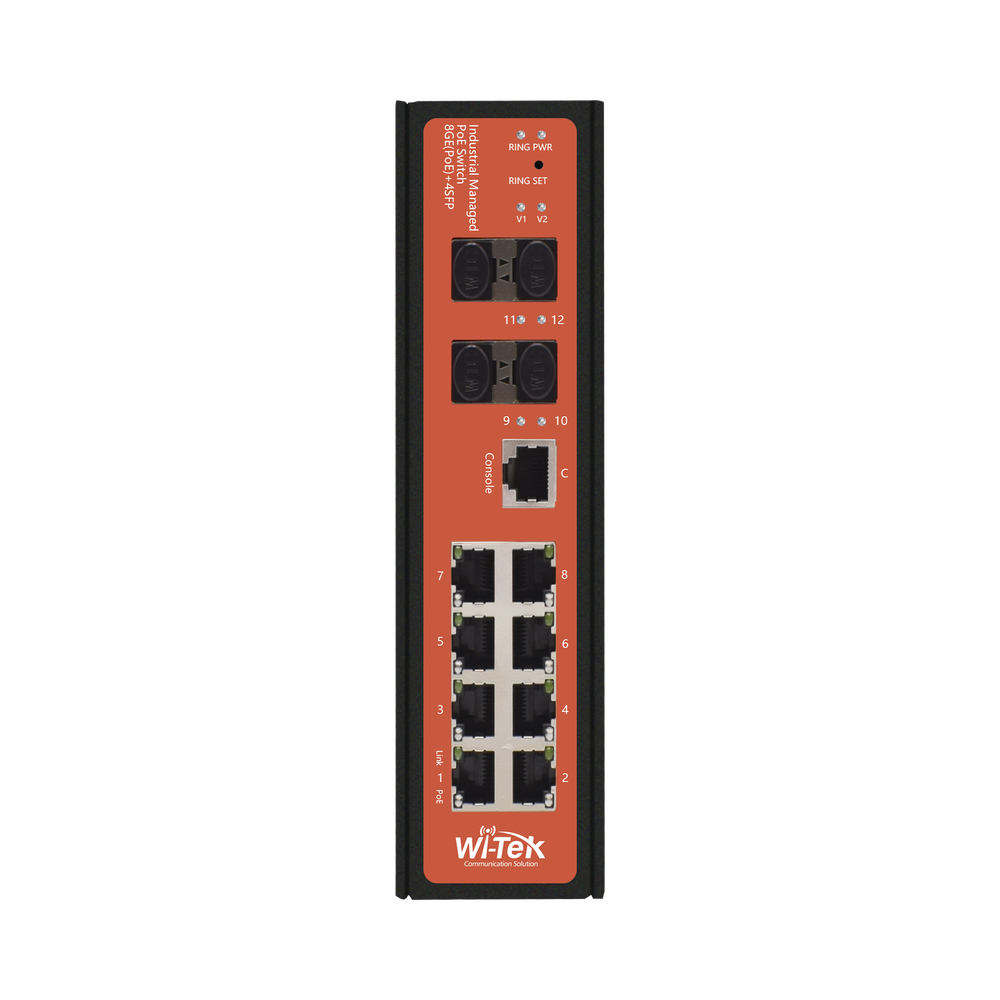 Switch Industrial administrable PoE, puerto 1-2 PoE 24/48. puertos 3-8 puertos 802.3 af/at/bt, hasta 60 W - Image 3