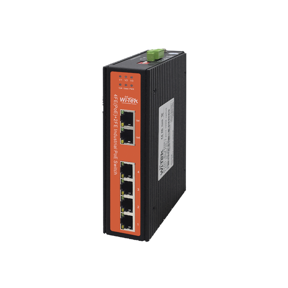 Switch industrial 4 puertos Fast Ethernetcon POE 802.3af/at + 2 puertos UPLINK gigabit - Image 3