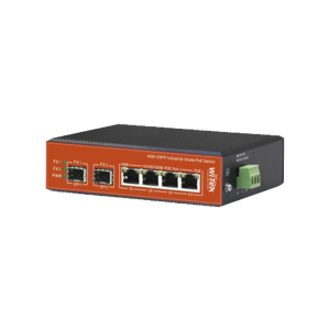 Switch Industrial PoE++ y pasivo de 24V, no administrable con 6 puertos Gigabit + 2 SFP combo