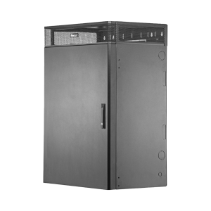 Gabinete de Montaje en Pared TrueEdge™, Con 9 UR para Equipo Activo y 9 UR para Paneles de Parcheo, Fabricado en Acero, Color Negro