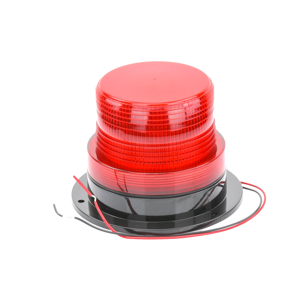 Burbuja Brillante de Larga Vida Útil, con 8 LEDs Color Rojo, Domo Rojo, 12Vcd - Image 4