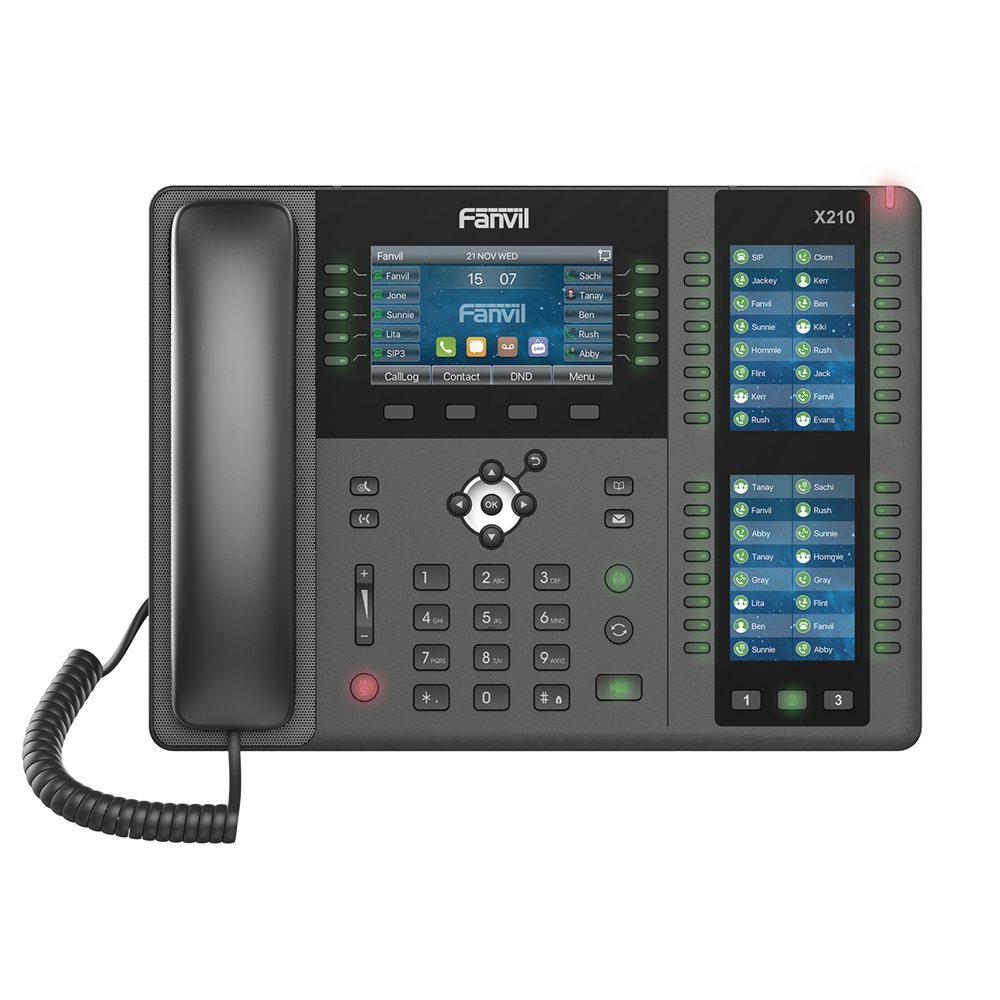 Teléfono IP ideal para recepción hasta 20 líneas SIP, PoE, 106 botones DSS, Bluetooth integrado para diademas, puertos Gigabit, soporta recepción video - Image 2