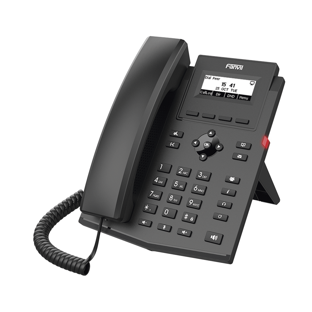 Teléfono IP / 2 Líneas SIP / Pantalla LCD 2.3" 132x64 / Audio HD G.722 y Opus / Conferencia 6 Vías / PoE 802.3af / Puertos Ethernet Duales 10/100 / Soporte EHS - Image 2