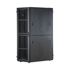Gabinete FlexFusion para Centros de Datos, 42 UR, 700 mm de Ancho, 1200 mm de Profundidad, Fabricado en Acero, Color Negro