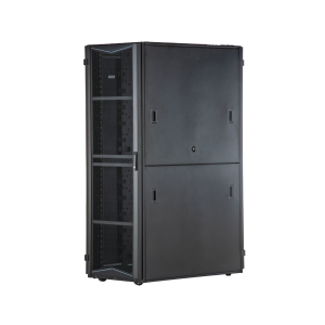 Gabinete FlexFusion para Centros de Datos, 42 UR, 800 mm de Ancho, 1070 mm de Profundidad, Fabricado en Acero, Color Negro