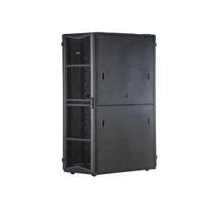 Gabinete FlexFusion para Centros de Datos, 42 UR, 800 mm de Ancho, 1200 mm de Profundidad, Fabricado en Acero, Color Negro