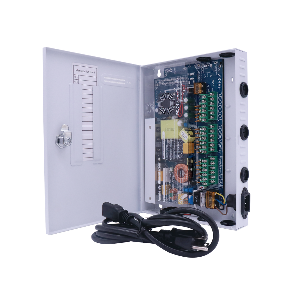 Fuente PREMIUM / 11-15 V / 18 canales / 20 A / Alta tecnología en seguridad / Doble ventilador / Hasta 1.8 Amperes por Salida / Filtro de ruido por canal / Diseño de alta gama. - Image 3