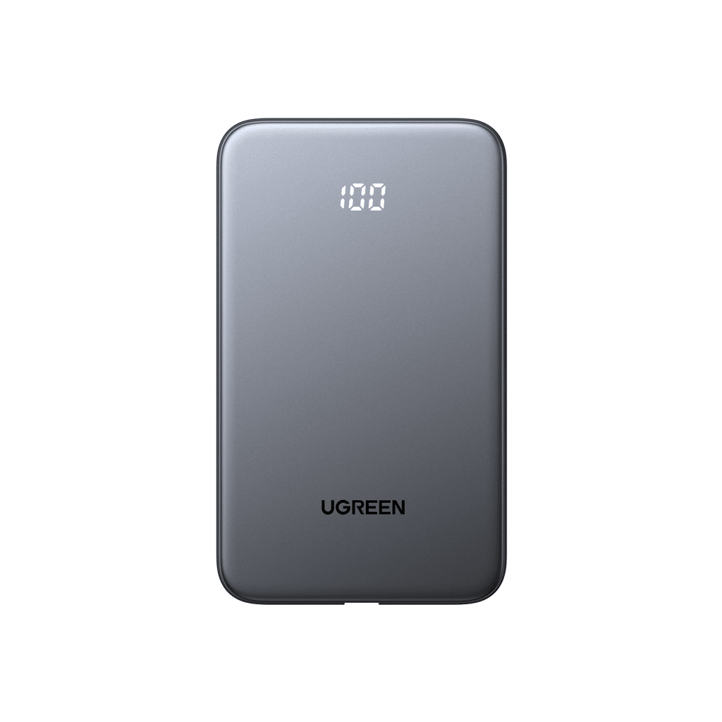 Power Bank 10000mAh con Cable Integrado 20W / Puerto USB-C PD3.0 PPS / Puerto USB-A SCP 22.5W / Batería Polímero Litio / Protecciones Múltiples / Indicador Digital / Material V-0 - Image 2