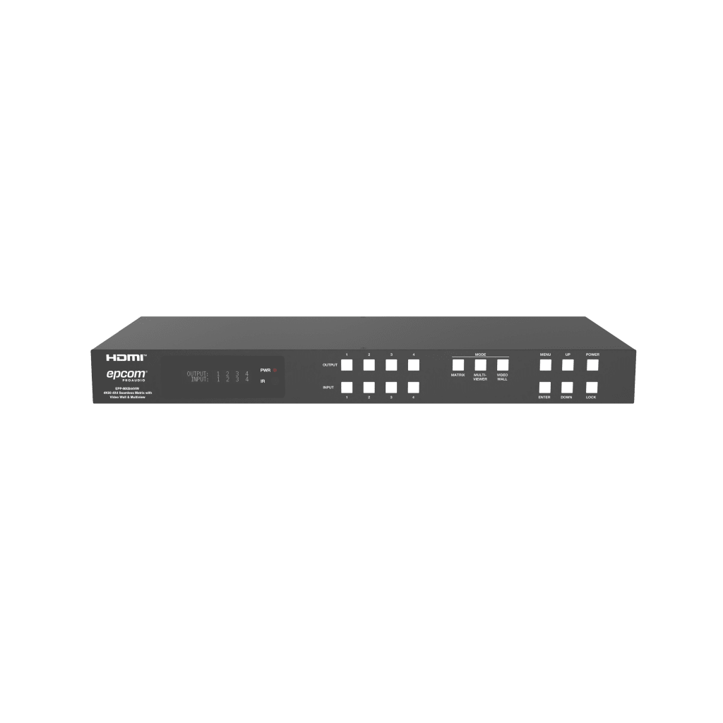 Switch de Video Matrix 4x4 HDMI 2.0 | 18Gbps Ancho de Banda | 4K2K@60Hz Resolución | 4 Entradas 4 Salidas HDMI | Audio LPCM y Dolby Digital | Control TCP-IP y RS-232 | Conectores Phoenix para Audio | Metal Enclosure - Image 3