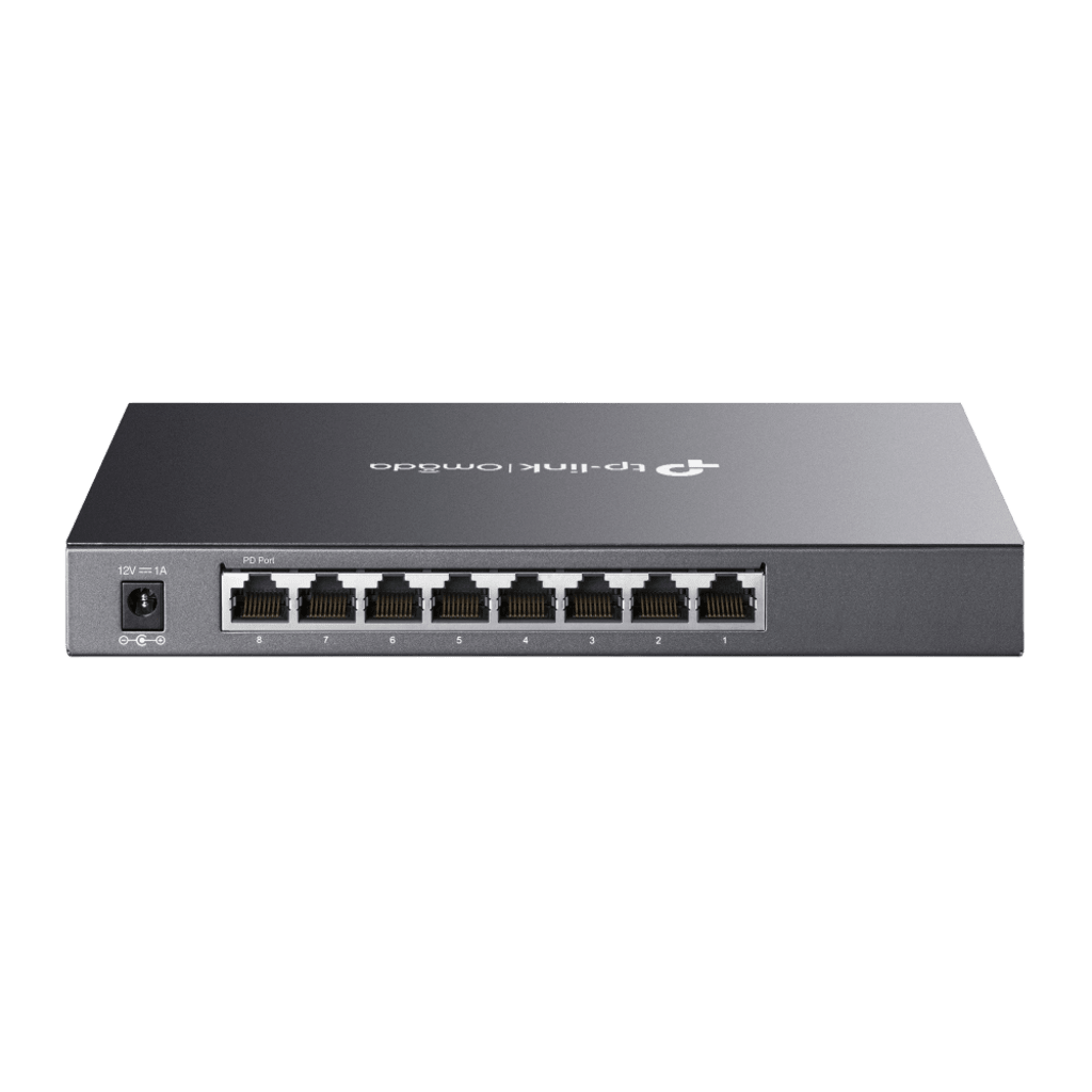 Switch Administrado Gigabit 8 Puertos / Omada SDN / 16 Gbps Capacidad Switching / Gestión Cloud y Local / VLAN / QoS / ACL / Sin Ventiladores / Montaje Pared-Escritorio - Image 2