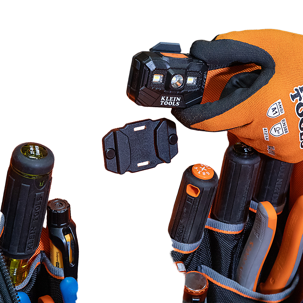 Mochila Profesional para Herramientas / 27 Bolsillos / Acceso Rápido y Estación de Trabajo / Base Moldeada Ancha / Interior Naranja / USB-C / Soporte para Lámpara - Image 5