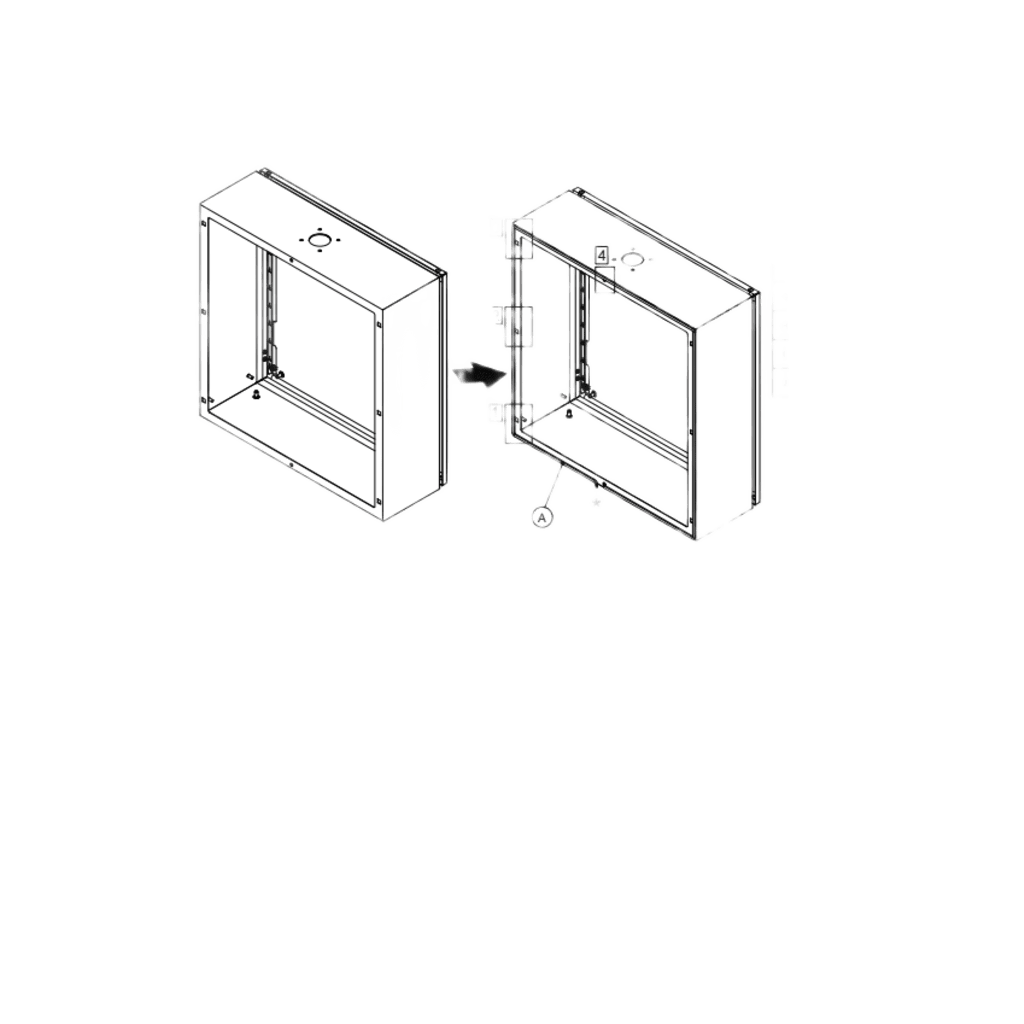 Gabinetes para pantalla HMI Industrial de Acero / 400x600x210 mm (15.7x23.6x8.3 in) / IP55 IK10 / Compatible con Montaje de Brazo Oscilante / Placa Frontal Removible - Image 2