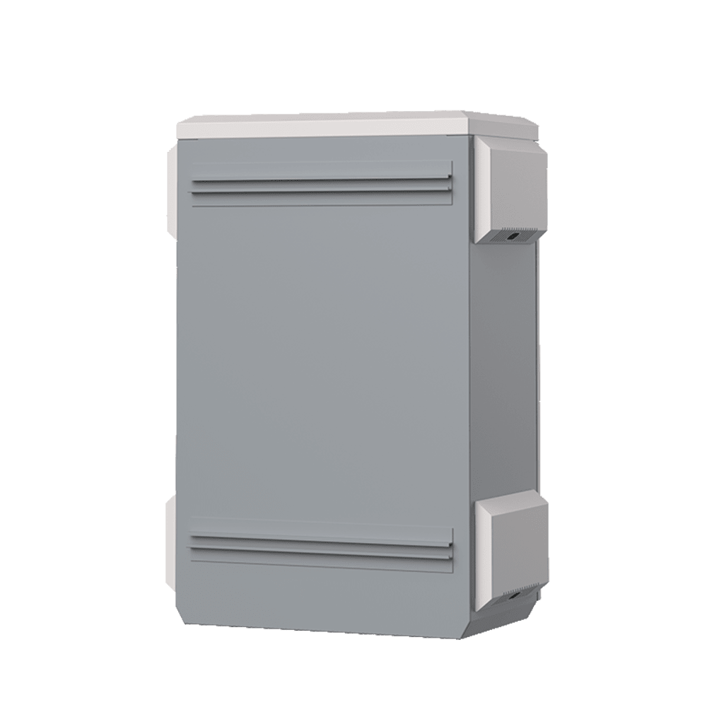 Gabinete de Acero Ventilado para Exterior 380 x 660 x 240 mm con Rieles DIN y 4 Placas Laterales para Montaje de Equipos por Fuera - Image 6