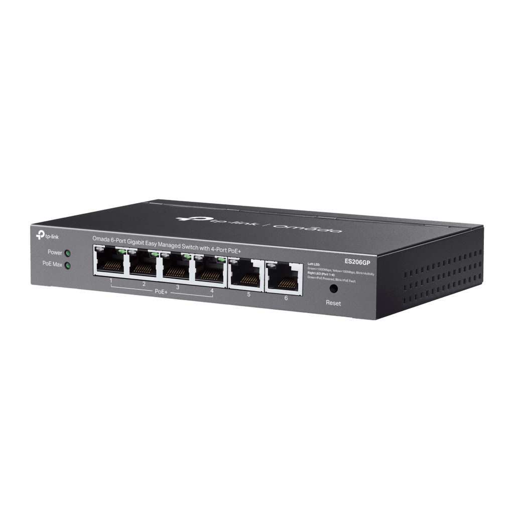 Switch Omada 6 Puertos Gigabit / 4 Puertos PoE+ 65W / Gestión Cloud SDN / Sin Ventiladores / QoS / VLAN / IGMP Snooping / 250 m PoE - Image 3