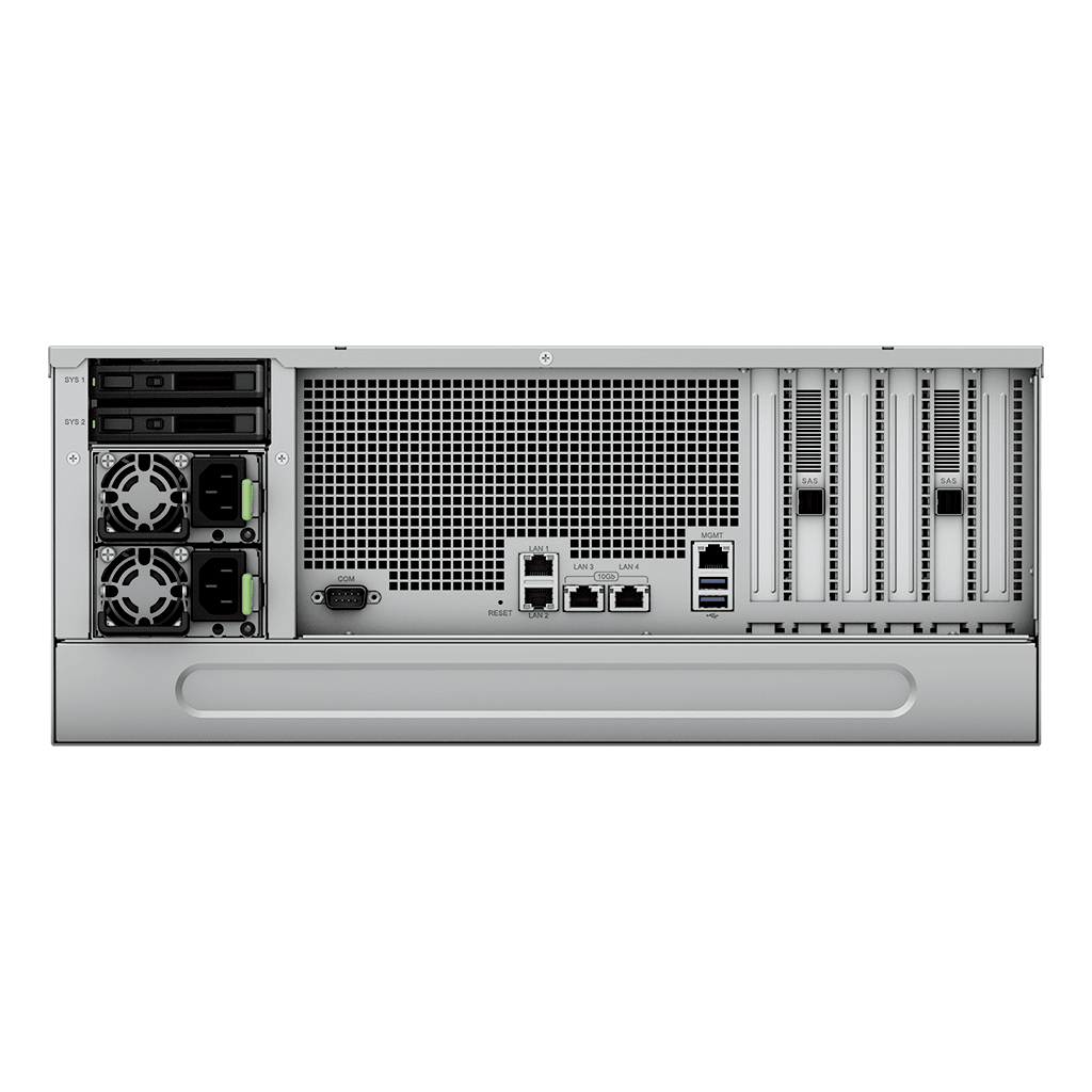 Servidor de Almacenamiento Synology HD6500 High Density 4U | 60 Bahías | Expansión hasta 300 Unidades | Procesadores Dual Intel Xeon Silver 10 Núcleos | Memoria DDR4 ECC RDIMM hasta 512 GB | Redes 10/25GbE | Fibre Channel | Garant& - Image 7