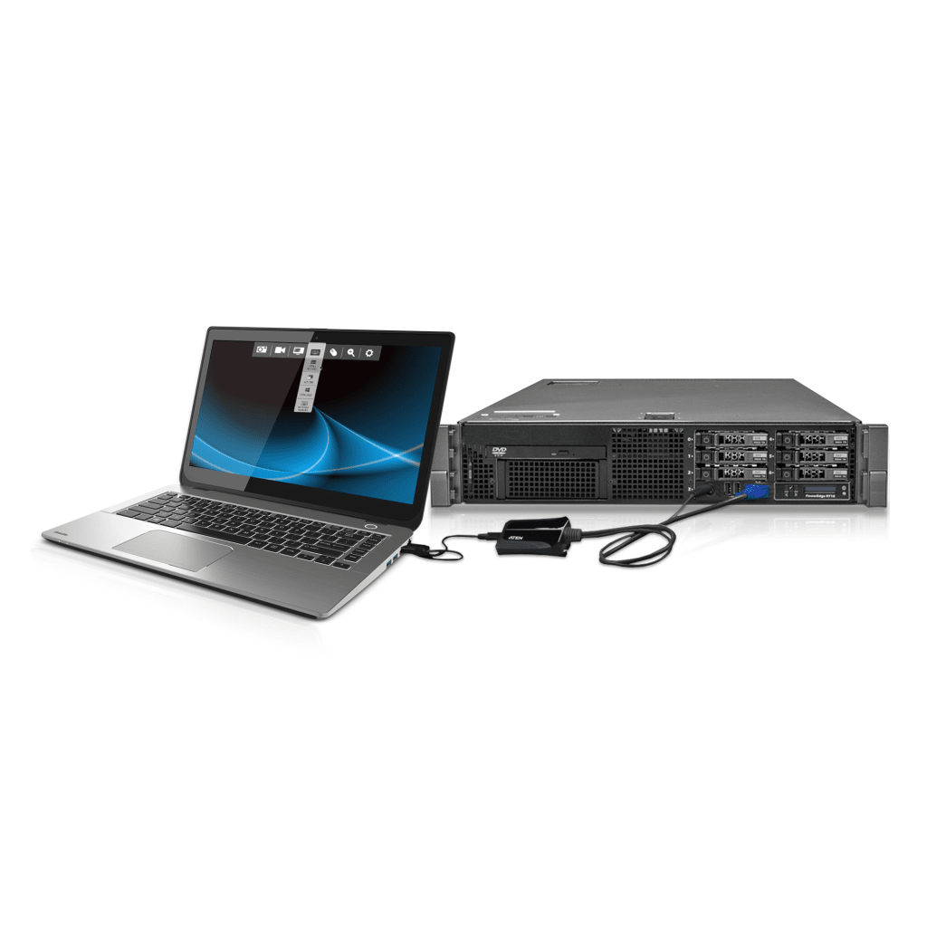 Kit de TI del adaptador para carrito de emergencia de consola KVM USB para ordenador portátil - Image 7
