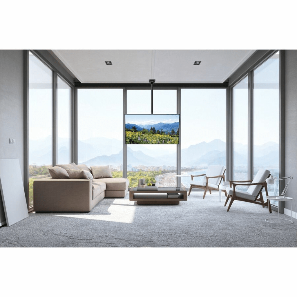 Soporte de Techo Universal Paramount PCM150 para Pantallas de 43" a 90"+ / Capacidad de Carga 150 lb (68 kg) / Ajuste Vertical 39.59" a 63.21" / Rotación 360° / Inclinación +20°/-5° / Montaje en Techos Planos - Image 5