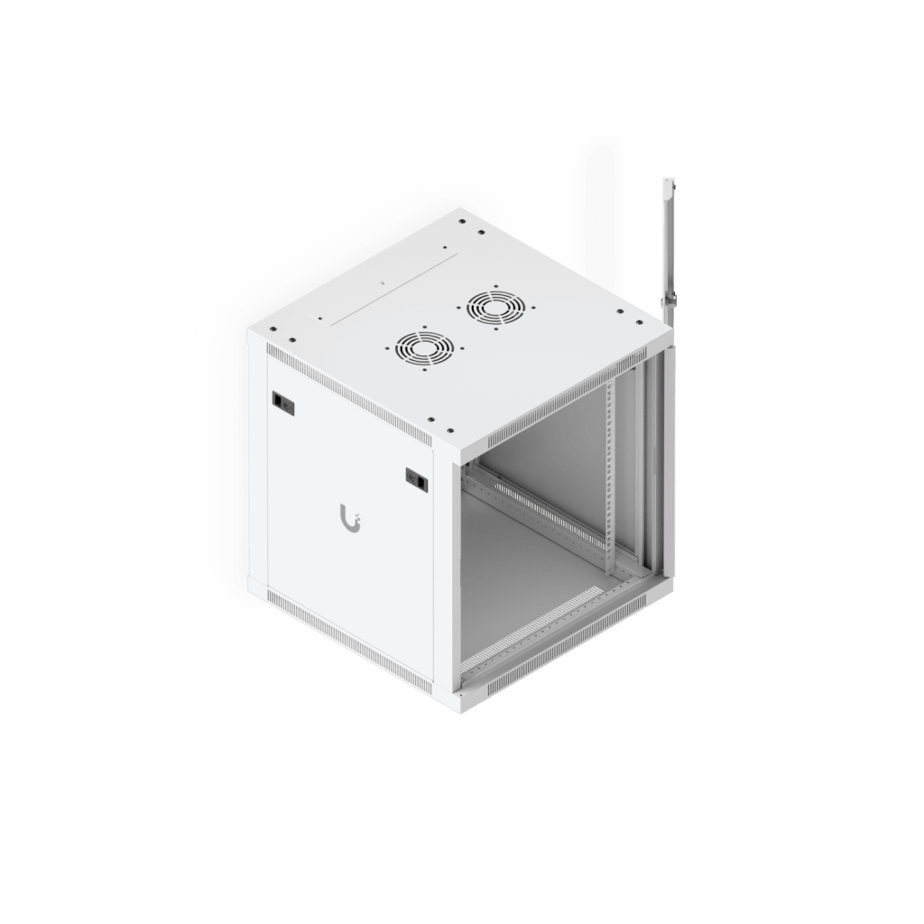 UACC Rack Cabinet 12U (598 x 600 mm) - Gabinete Cerrado para Montaje en Pared con Puerta Frontal de Vidrio Templado, Totalmente Ensamblado con Ventiladores Integrados y Paneles Removibles - Image 6