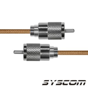 Cable Coaxial RG-142/U de 110 cm (43.31 pulgadas), con Conectores UHF Macho a UHF Macho (PL-259).