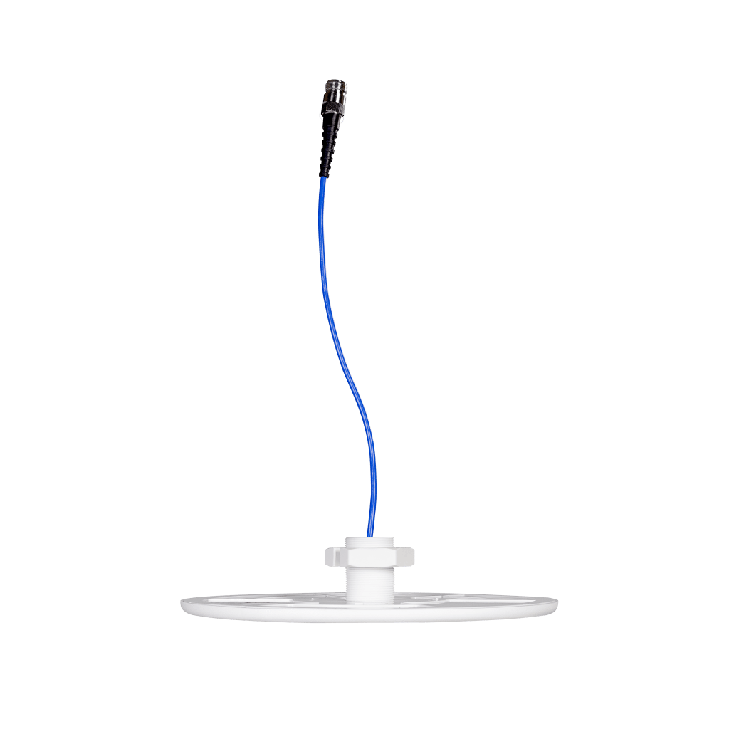 Antena Omnidireccional para Techo Interior / 600-6000 MHz / 5 Bandas Celulares y WiFi / Perfil Ultra Bajo 8 mm / Conector N-hembra / Cable Plenum 30 cm / Material del radomo, ABS - Image 2