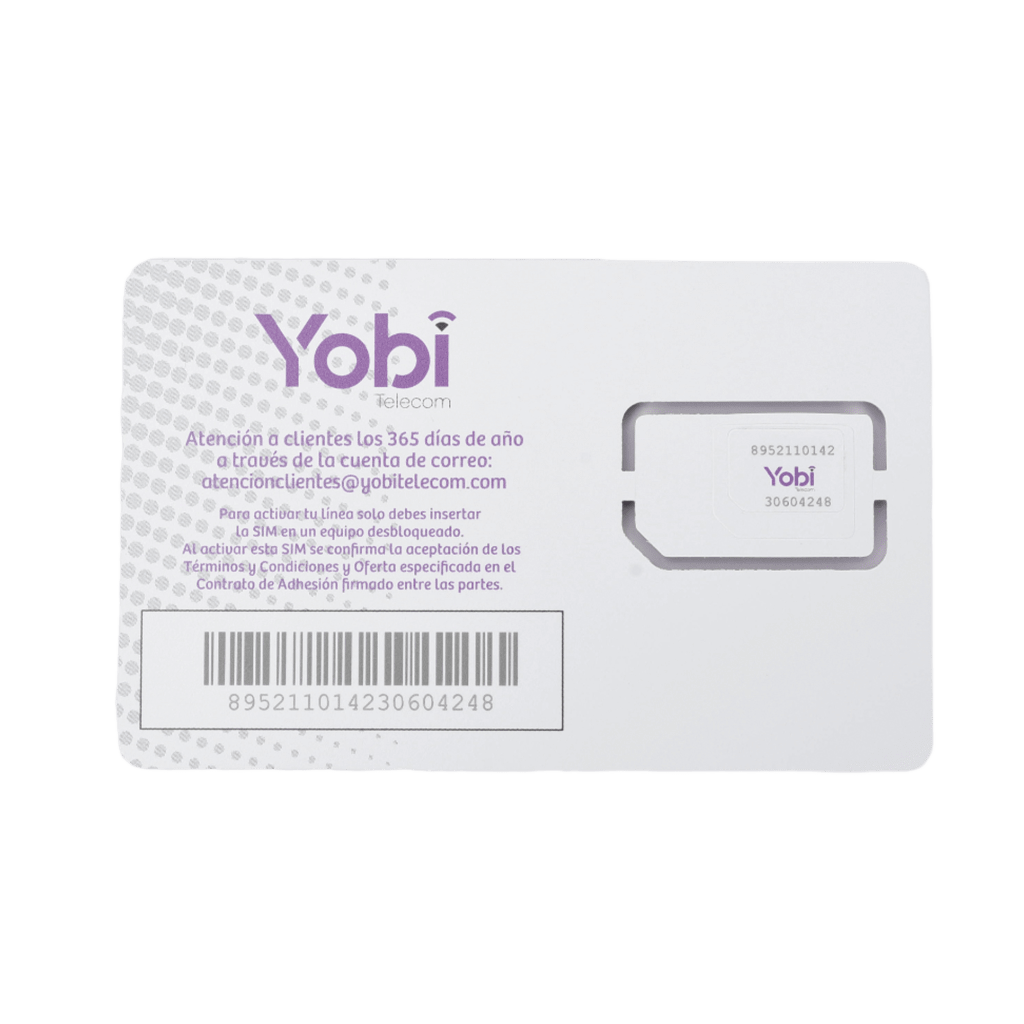 SIM Yobi para dispositivos móviles 3G/4G con recarga de 5GB cada mes durante 1 año de servicio (solo datos) - Image 2