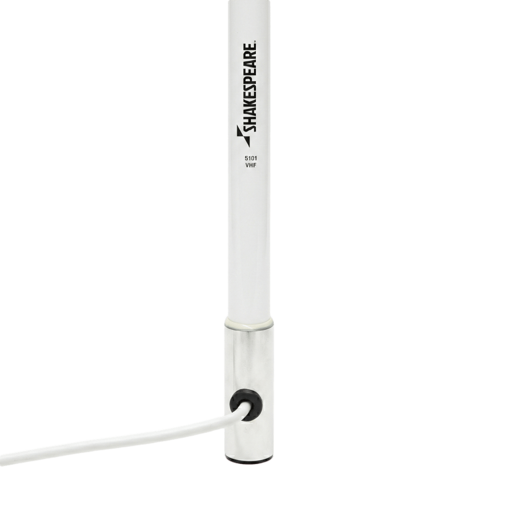 Antena Marina VHF de Fibra de Vidrio / Para Uso en Embarcaciones / Ganancia de 6 dB / 50 Watts / Base de Acero Inoxidable - Image 2