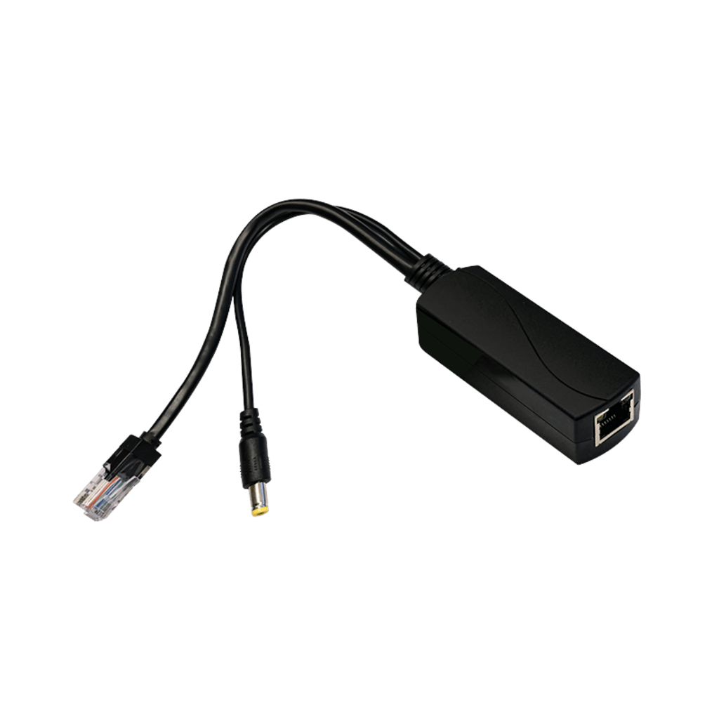 Splitter PoE / IEEE 802.3af/at / 30W / Puerto Gigabit / Salida DC 12V 2A / Indicadores LED / 95x26x20 mm (3.74x1.02x0.79 in) - Image 2