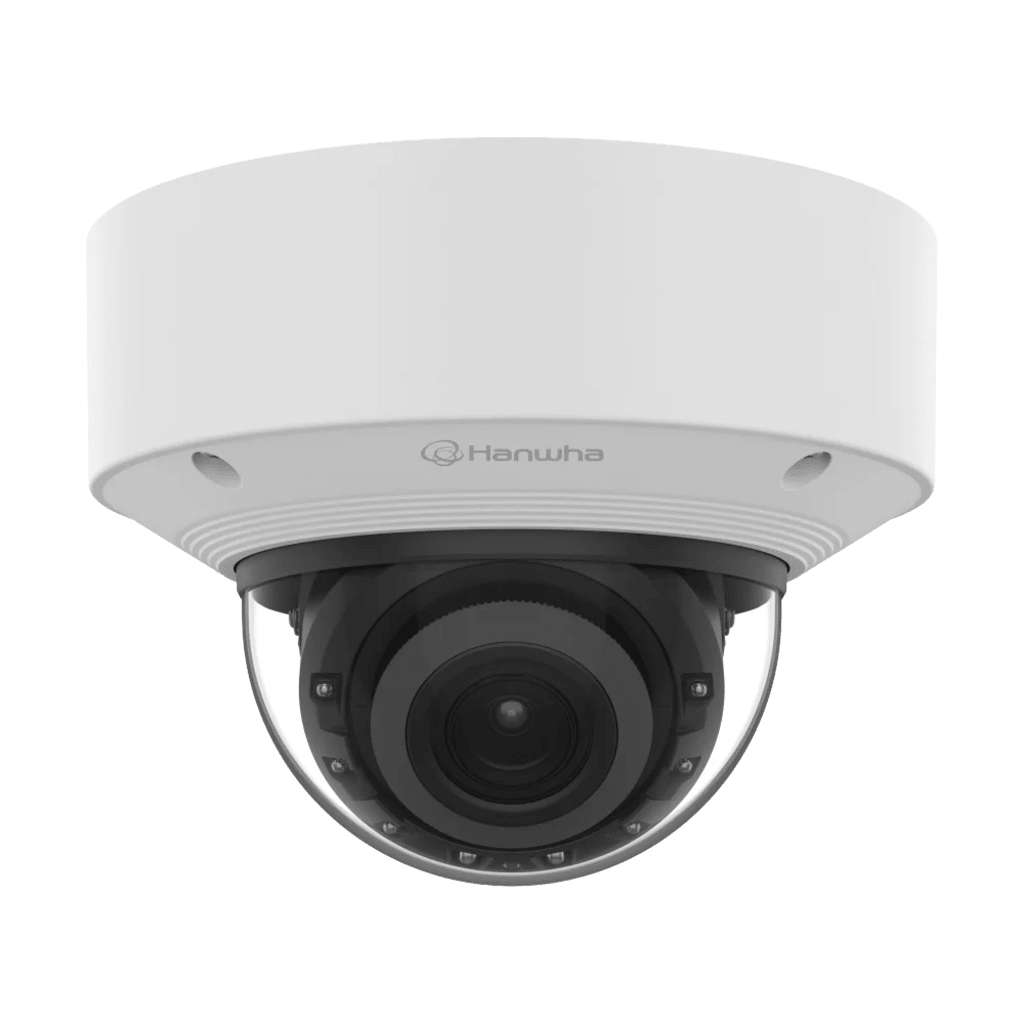 Cámara Domo AI 8 Megapíxeles / Motorizado 4.4-9.3 mm 2.1x / Dual NPU / IR 50 m (164 ft) / IP52 IK10 / Analítica Avanzada IA / extremeWDR 120 dB / Wisenet 9 - Image 2