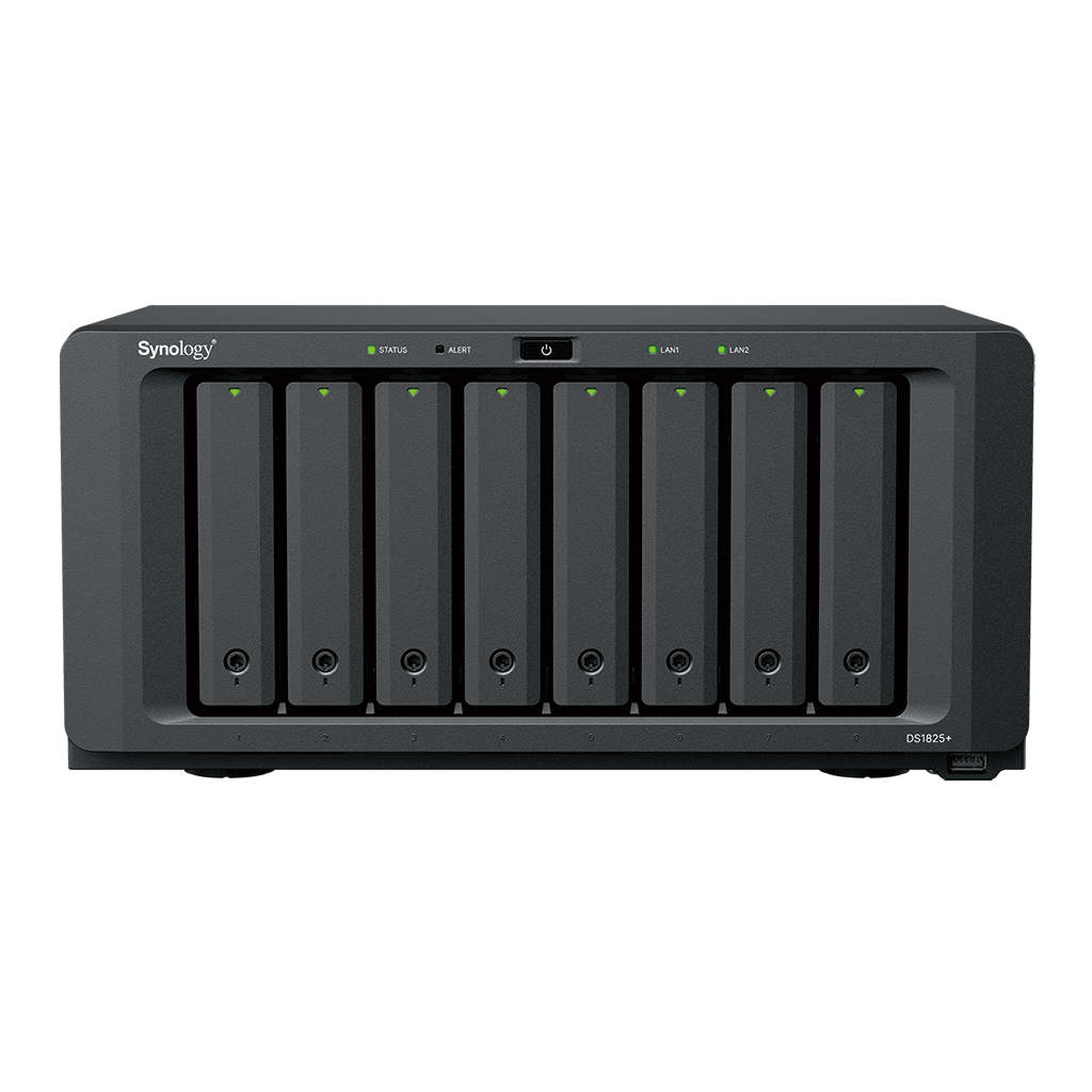 NAS DiskStation DS1825+ | 8 Bahías | AMD Ryzen V1500B | 8 GB DDR4 ECC | Hasta 2,239 MB/s Lectura | 2 Puertos 2.5GbE | Expansión PCIe 3.0 | Compatible con 10GbE y 25GbE | Caché SSD M.2 | Synology DSM. - Image 2