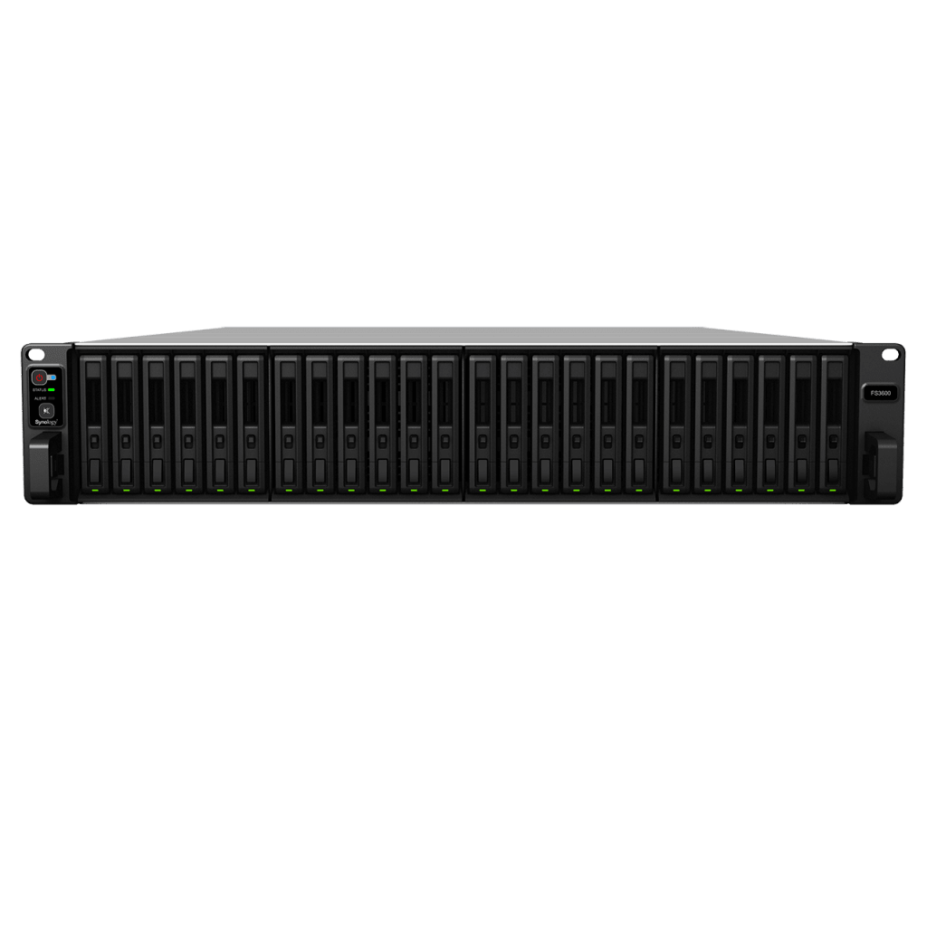 NAS Todo Flash FlashStation FS3600 | 24 Receptáculos | Intel Xeon D-1567 12 Núcleos | 16 GB RAM (Ampliable a 128 GB) | 195,000 IOPS Escritura Aleatoria iSCSI 4K | 10 GbE | Compatible con Virtualización | Protección de Datos Int - Image 2