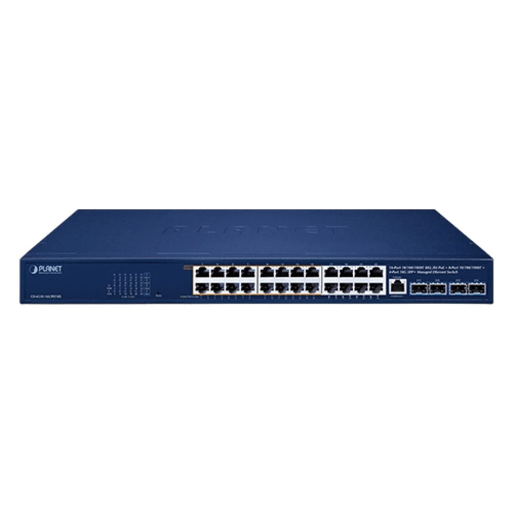 Switch Gestionado PoE++ 802.3bt / 16 Puertos Gigabit PoE++ 95W + 8 Puertos Gigabit + 4 Puertos 10G SFP+ / Presupuesto PoE 420W / IPv6/IPv4 / L2/L4 / ERPS / CloudNMS / Rack 440 mm (17.3 in) - Image 2