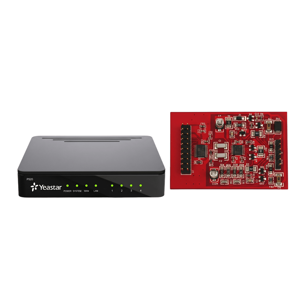 Kit Telefonía IP PYME / Conmutador P520 20 Extensiones / 10 Llamadas Simultáneas / Módulo O2 2 Puertos FXO / Modular / VoIP SIP - Image 2