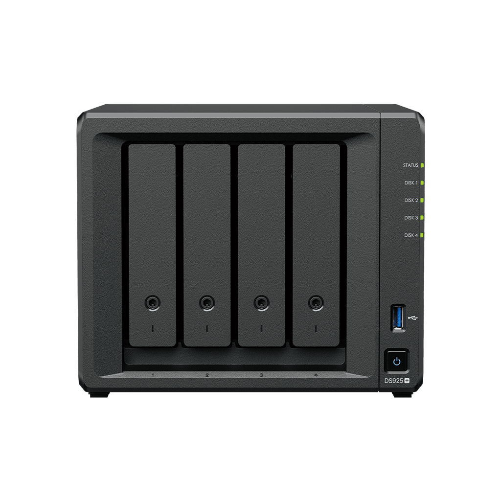 NAS DiskStation DS925+ | 4 Bahías | Expandible a 9 Bahías | 2 Puertos 2.5GbE | 2 Ranuras M.2 NVMe | AMD Ryzen V1500B | 4 GB DDR4 ECC | Hasta 565 MB/s Escritura Secuencial | Compatible con RAID | Synology DSM. - Image 2