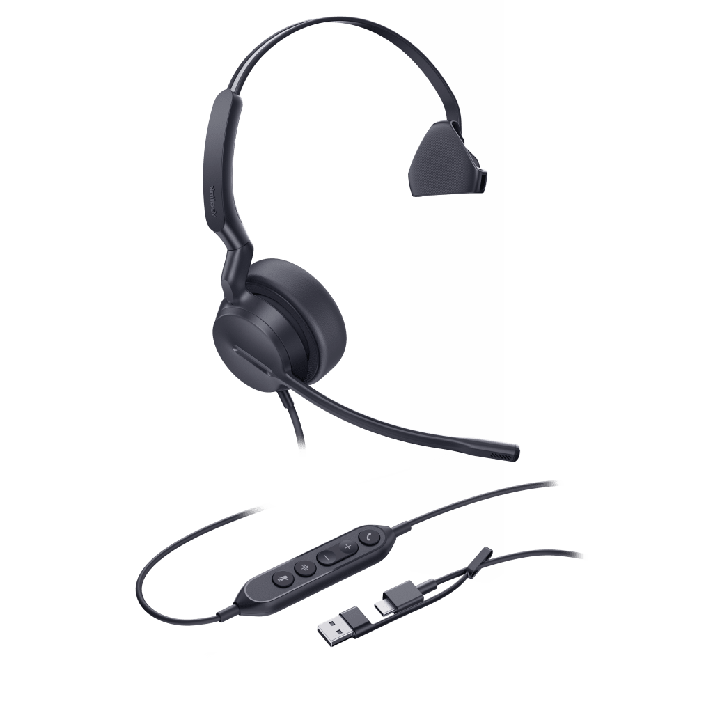 Diadema Alámbrica Yealink UH42 Mono UC con Audio HD y Conectividad USB-C/A - Image 2